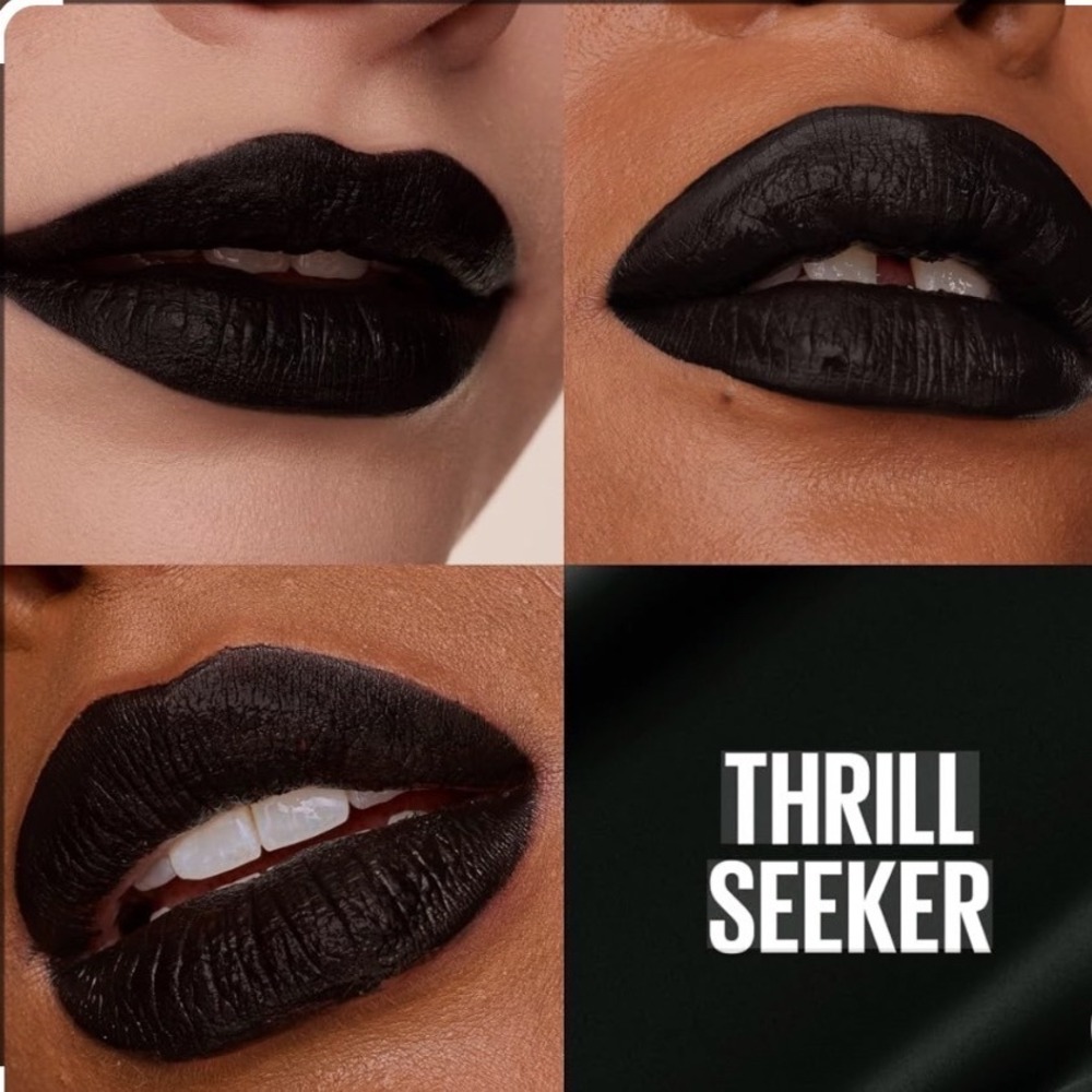 Maybelline Superstay Matte Ink Liquid Lipstick 285 Thrill Seeker Black